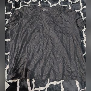 NWT Forever 21 plus 1x Black eyelet tee‎